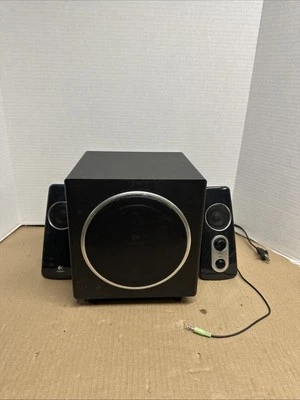 Logitech Z523 2.1 Speaker System 40W RMS w/ Subwoofer Tested Powerful Sound - Image 1 of 4