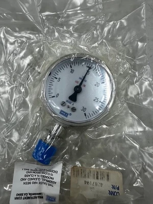 Wika 2" 316SS Tube and Connection Pressure Gauge 0-30 PSI - Image 1 of 2