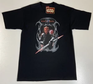 Vintage Star Wars Darth Maul T-Shirt Gr. L Neu mit Etikett Phantom Menace Lichtschwert 90er - Bild 1 von 9