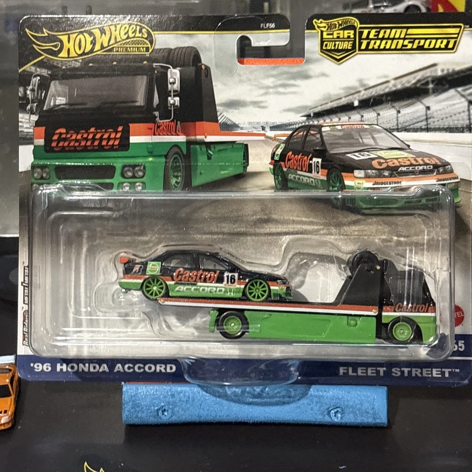 Hot Wheels Premium Team Transport 96 Honda Accord y Fleet Street FLF56 ver foto Foto 1 de 2