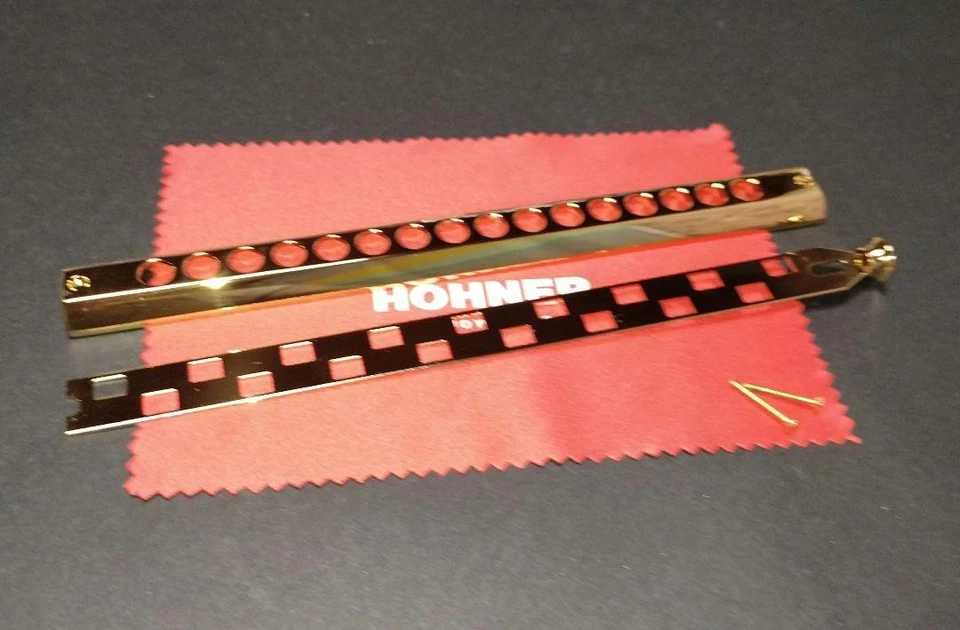 Hohner Super 64X Chromatic Harmonica Spare Parts Gold Plated Unused - image 1 of 1