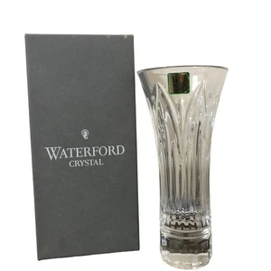 Waterford Crystal Vase Lismore Cut Glass Flower Design with Original Box H18cm - Picture 1 of 6