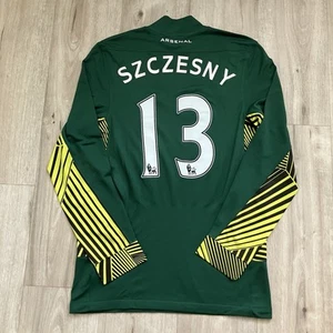 Wojciech Szczesny 2011/12 Arsenal Green Goalkeeper Jersey Men Small 125th Nike - Picture 1 of 10