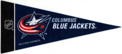COLUMBUS BLUE JACKETS~NEW MINIATURE 9" NHL HOCKEY TEAM SOUVENIR MINI PENNANT Cover