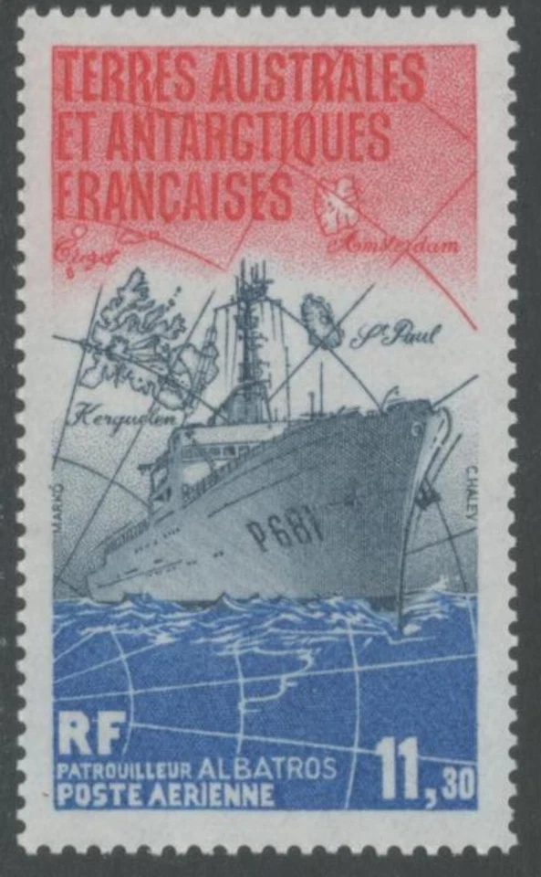 FRENCH ANTARCTIC FSAT TAAF Sc#C83 1984 3 Patrol Boat Albatros OG Mint NH - Image 1 of 1