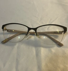 Ted Baker B241 Black BLK Semi Rim Eyeglasses Frame 50-16-130 - Frames ONLY - Picture 1 of 9
