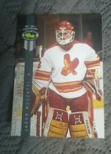 1992 Classic Four-Sport Multi-Sport Card #221 Jason Muzzatti - Calgary Flames  - Picture 1 of 2