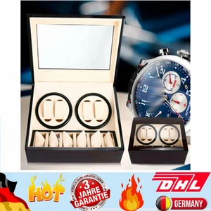 4+6 Uhren Uhrenbeweger Uhrenkasten Automatik Drehen Anzeige Lagerung Box Mute - Bild 1 von 12