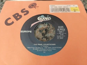 EUROPE 45 " The Final Countdown " EPIC Canada 1986' - Picture 1 of 2