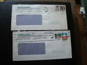 GRECE - 2 enveloppes 1989/1990 (CY95)  - Picture 1 of 1