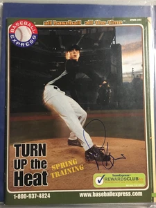 SCOTT KAZMIR Signed Tampa Rays BASEBALL EXPRESS PROGRAM ADVERTISEMENT - Picture 1 of 1