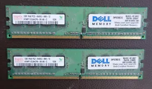 2 GB (2 x 1 GB) Hynix 1Rx8 PC2-6400U-666-12 Memory DDR2-800 SDRAM - Picture 1 of 2