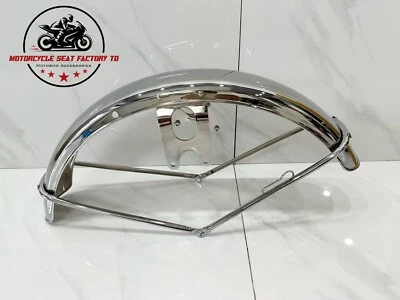 1970 - 1971 Honda CB750 K0 K1 para-lama dianteiro ajuste CB450 K3 K4 rolos duplos cromados. - Imagem 1 de 4