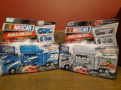 Nascar Bashers Dale Earnhardt Jr #88  & #99 Carl Edwards Both New In Box!  - Image 1 of 4