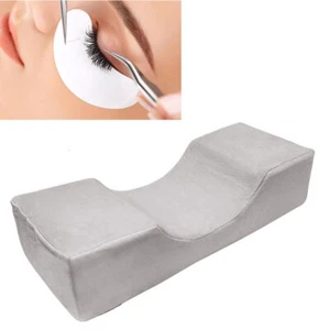 Soft Velvet Lash Grafting Eyelash Extension Memory Foam Neck Pillow Makeup Salon - Picture 1 of 8