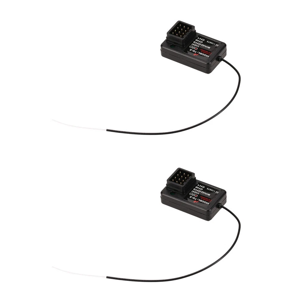 1pc/2pcs TG-3 2.4G 3CH RC Receiver for GoolRC TG3 AUSTAR AX5S Transmitter Black - Image 1 of 1