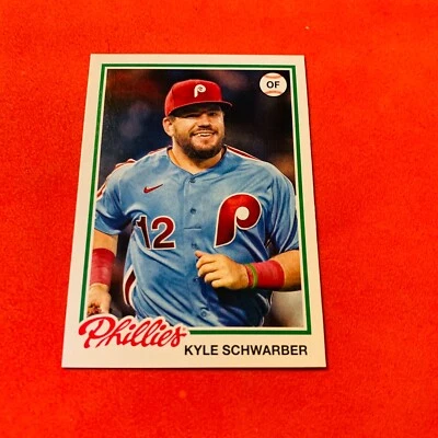 Kyle Schwarber .. Philadelphia Phillies .. 2022 Topps Archives Base Card 141 - Image 1 of 2