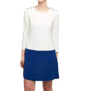 Armani Jeans Vestito Abito Corto da Donna Bianco/Blu tg 42  -44%   C5A32NV - Imagen 1 de 2