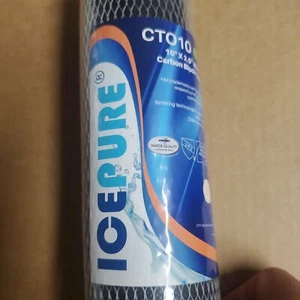 Filtro de agua de carbono ICEPURE 10"x2,5" CTO10 1 micro bloque nuevo sin caja - Imagen 1 de 12