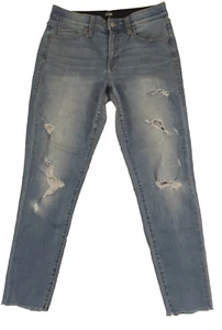 Lularoe Womens Jeans Magic Waist Simply Comfortable 29x25 Skinny Ankle Raw Hem - Bild 1 von 14