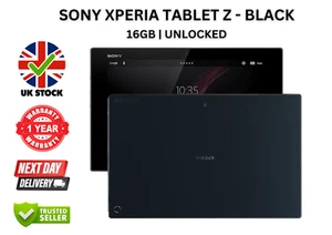 Sony Xperia Tablet Z Black 16GB | Wi-Fi + 4G | 10.1" Android Tablet - Grade A - Picture 1 of 7
