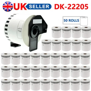 50X BRUDER DK22205 ETIKETTEN KOMPATIBEL PASSEND FÜR THERMODRUCKER ENDLOSROLLEN - Bild 1 von 1
