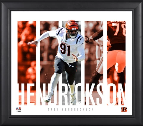 Trey Hendrickson Cincinnati Bengals Framed 15" x 17" Player Panel Collage Cover