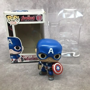 Funko Pop! Marvel Avengers 67 Captain America Bobble-Head Opened Box Has Damage - Picture 1 of 12