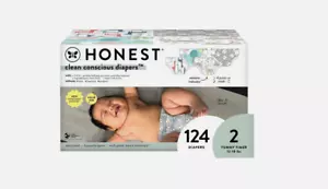 The Honest Company Einwegwindeln Viererpack - Größe 2 - 124 Stück - Bild 1 von 4