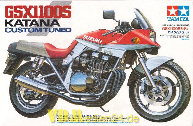 GSX1100S Katana Custom Tuned Suzuki Motorrad 1:12 Tamiya 14065 - Bild 1 von 1