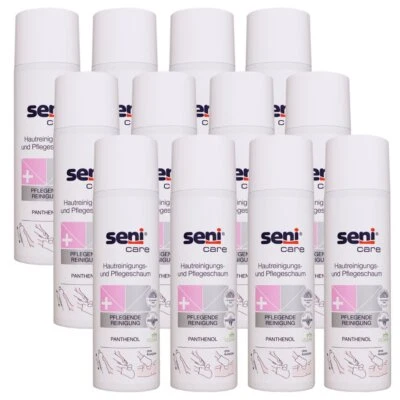 Seni Care Hautreinigungs- und Pflegeschaum 12 x 500 ml Spray Panthenol Set - Bild 1 von 2