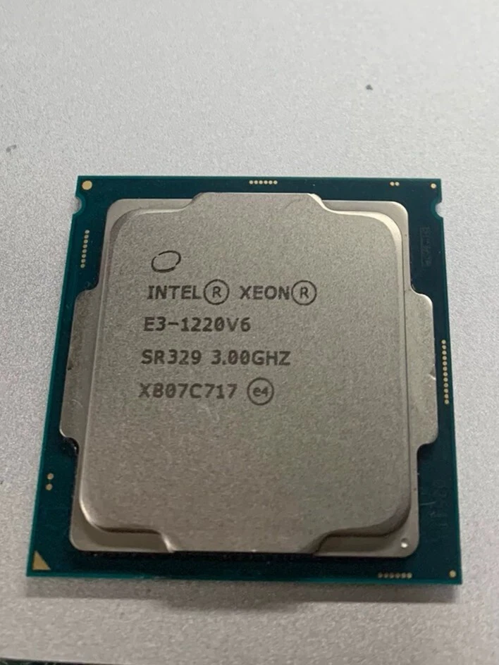 1pc Original Intel Xeon E3-1220V6 4 Core CPU SR329 3.00GHz LGA 8MB Processor - Image 1 of 1