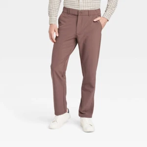 Pantalón Goodfellow & Co. Hombre Marrón Tech Calce Relajado Absorbe la Humedad L Nuevo - Imagen 1 de 3