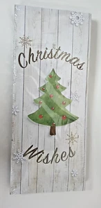 4 Christmas Gift Boxes All Different 12 X 5 X 3 inch  Plain White Bottom New - Picture 1 of 5