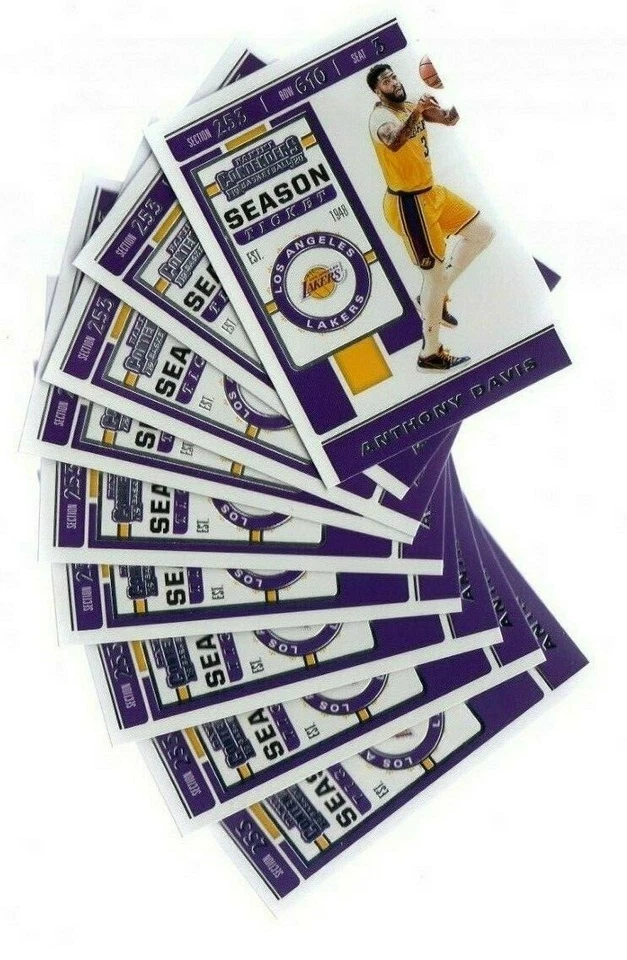 2019-20 Panini Contenders #7 ... Anthony Davis ... 9 Card Lot - Image 1 of 1