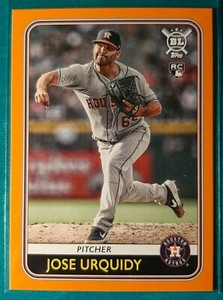 2020 TOPPS BIG LEAGUE ORANGE JOSE URQUIDY ROOKIE #8 HOUSTON ASTROS RC