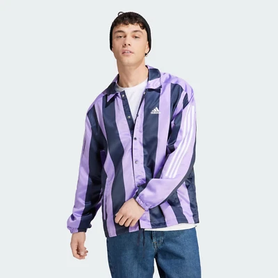 Chaqueta Adidas Originales Entrenadores Satinados Para Hombre Talla L IB8392 Violeta Fusión Foto 1 de 4