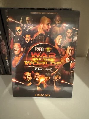 Official ROH Ring of Honor  NJPW - War Of The Worlds 2019 Tour - 4 Event DVD Set - Image 1 of 2