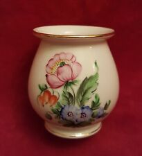 HEREND Hand Painted Vintage Porcelain Small Bud  Vase