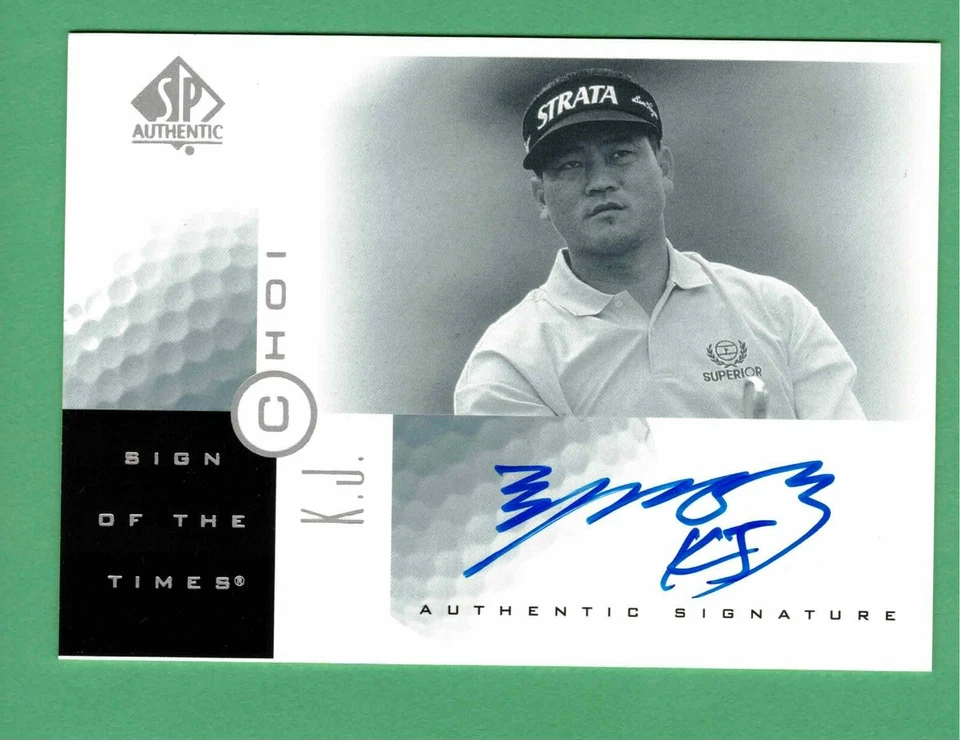 2001 UPPER DECK SP AUTHENTIC K.J. CHOI AUTOGRAPH AUTO SIGN OF THE TIMES - Image 1 of 1