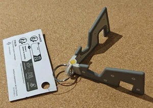 IKEA YUPPIENALLE Uchwyt na telefon komórkowy, szary / brelok FABRYCZNIE NOWY (2-PAK partie) - Zdjęcie 1 z 6