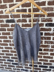 Neu ohne Etikett Gold Hawk grau Spitze Tank Oversize Größe XS - Bild 1 von 4