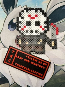 Cuentas Pixel Perler - Jason Voorhees - Viernes 13 - Arte Personalizado Hama - Imagen 1 de 2