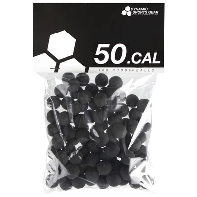 Cal. 50 Billes De Paintball / Projectiles En Caoutchouc (100 Pièces) - NOIR - Bild 1 von 2