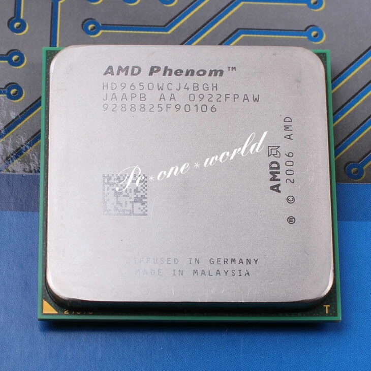 AMD Phenom X4 9650 2.3 GHz Quad-Core HD9650WCJ4BGH Processor CPU - Image 1 of 1