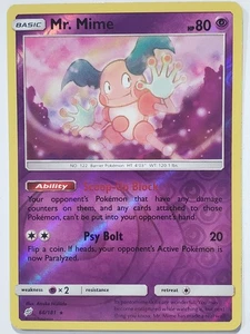 REVERSE HOLO Mr. Mime 66/181 VLP - Team Up Pokemon Card - Atsuko Nishida Art - Picture 1 of 3