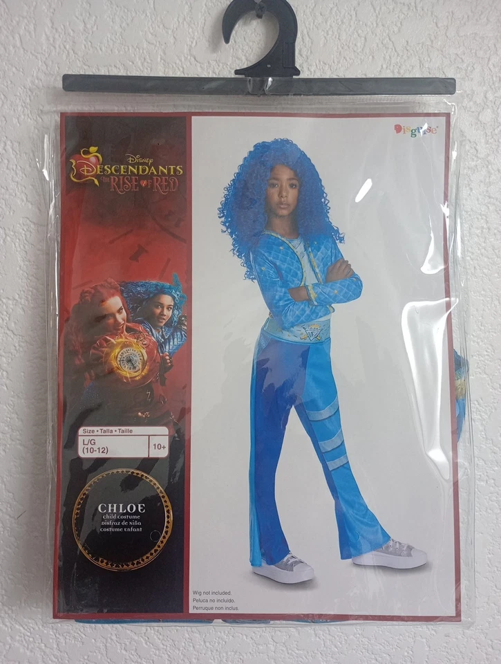 GIRLS DISNEY DESCENDANTS 4 RISE OF RED CHLOE CLASSIC COSTUME SIZE L DG125499G
