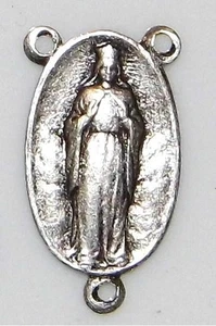 Our Lady of Knock Silver Rosary Centre IRISH Catholic Apparition holy medal God - Picture 1 of 1