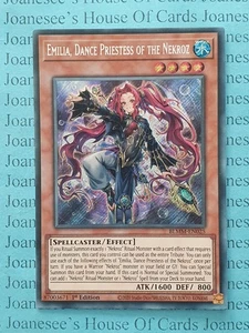BLMM-DE025 Emilia, Tanzpriesterin der Nekroz Secret Yu-Gi-Oh Karte 1. Neu - Bild 1 von 3