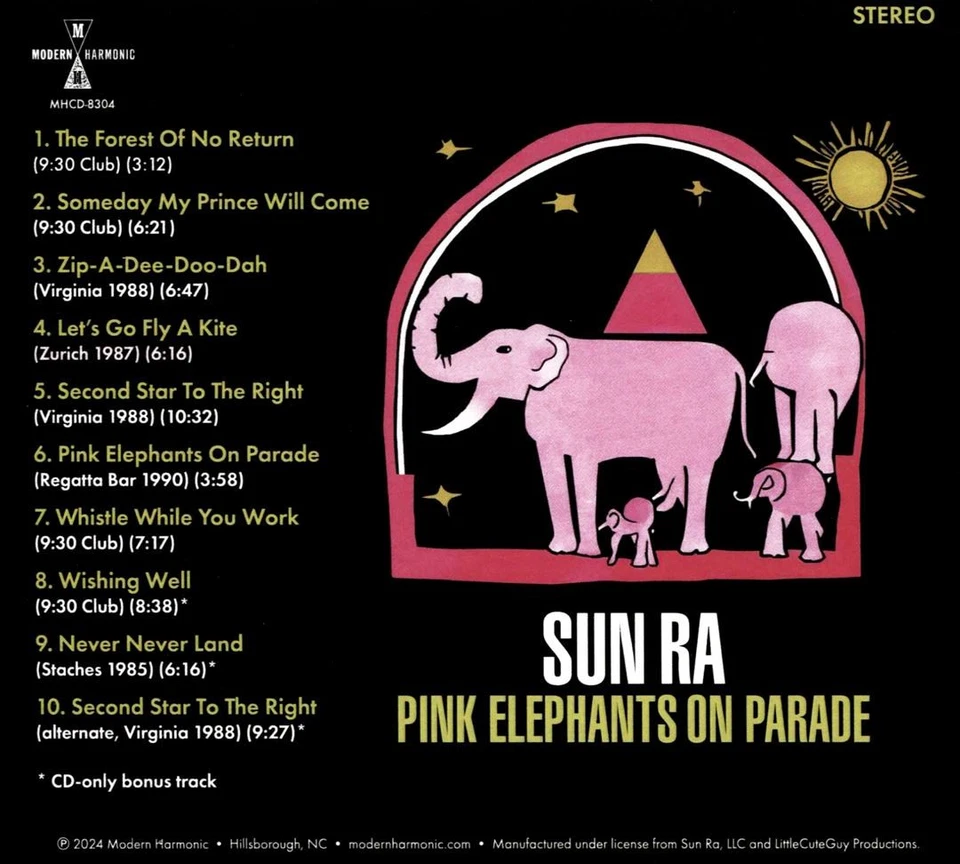 SUN RA PINK ELEPHANTS ON PARADE NEW CD Foto 1 de 1
